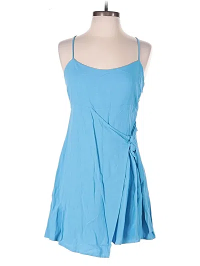 Pre-owned Lush Casual Dress In Blue