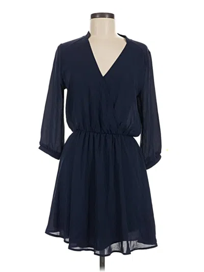 Pre-owned Lush Casual Dress In Blue