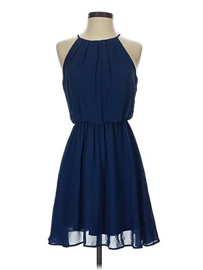 Pre-owned Lush Casual Dress In Blue