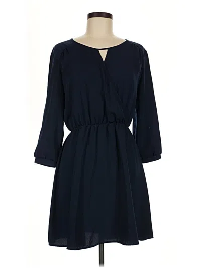 Pre-owned Lush Casual Dress In Blue
