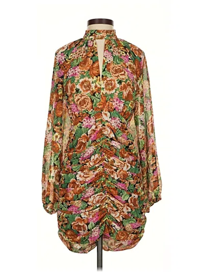 Pre-owned Lush Casual Dress In Brown