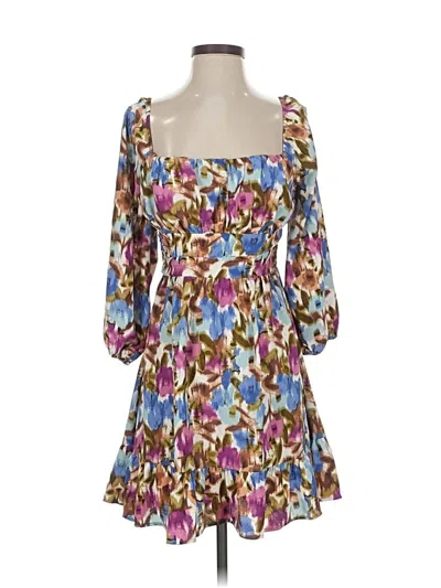 Pre-owned Lush Casual Dress In Brown