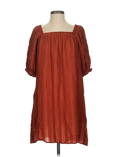 Pre-owned Lush Casual Dress In Brown