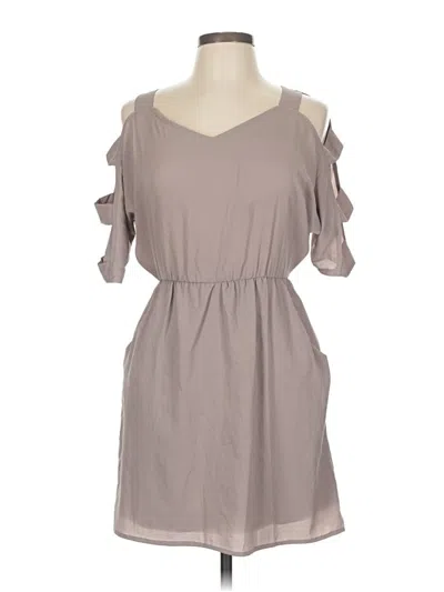 Pre-owned Lush Casual Dress In Brown