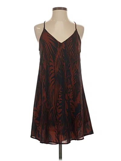 Pre-owned Lush Casual Dress In Brown
