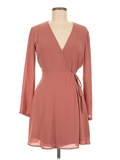 Pre-owned Lush Casual Dress In Brown