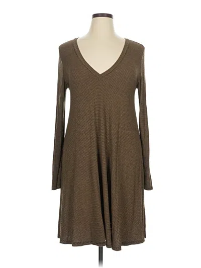 Pre-owned Lush Casual Dress In Brown