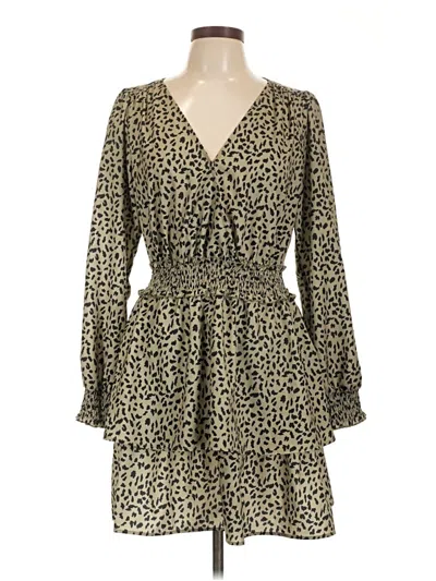Pre-owned Lush Casual Dress In Brown