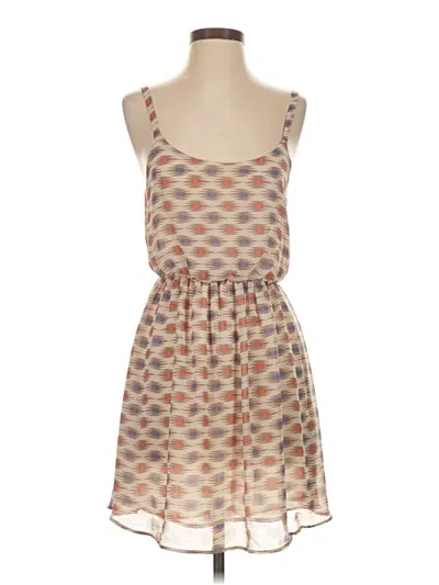 Pre-owned Lush Casual Dress In Brown