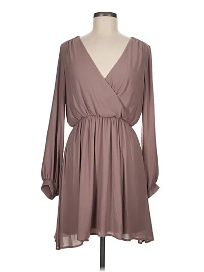 Pre-owned Lush Casual Dress In Brown