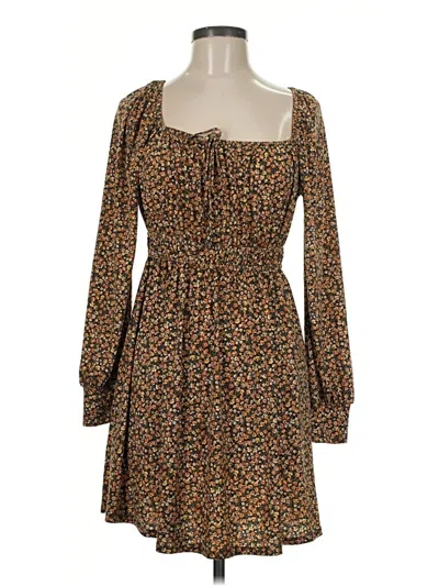 Pre-owned Lush Casual Dress In Brown