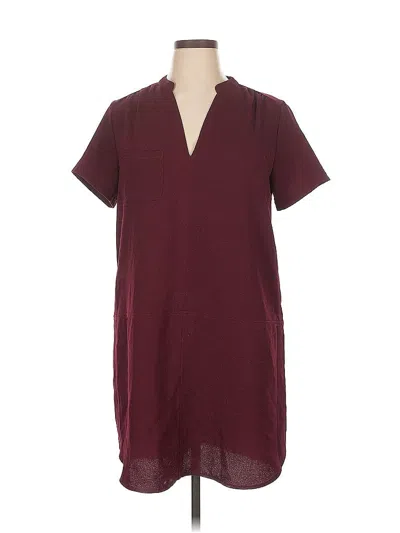 Pre-owned Lush Casual Dress In Burgundy