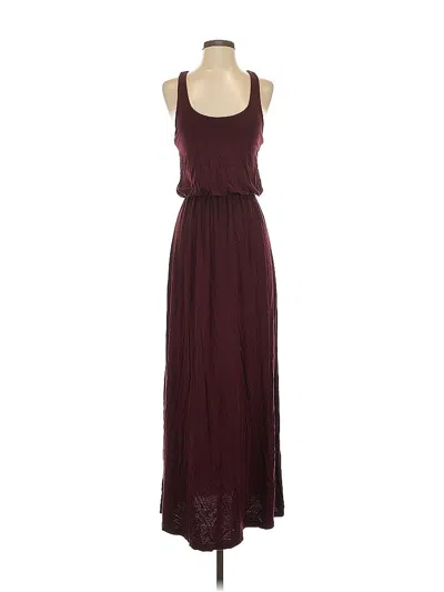 Pre-owned Lush Casual Dress In Burgundy