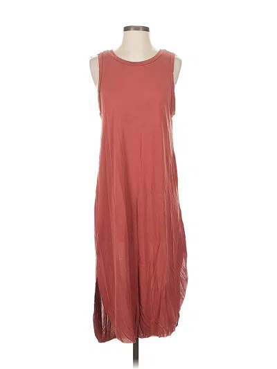 Pre-owned Lush Casual Dress In Burgundy