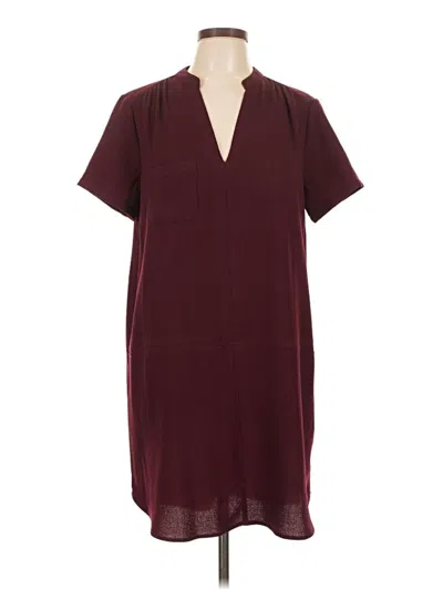 Pre-owned Lush Casual Dress In Burgundy