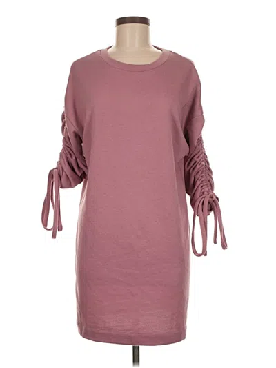 Pre-owned Lush Casual Dress In Burgundy