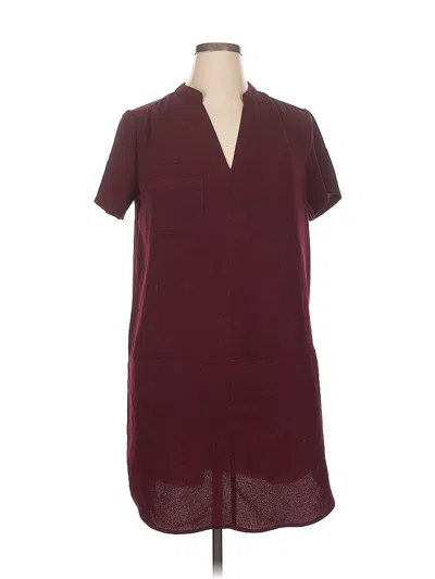 Pre-owned Lush Casual Dress In Burgundy