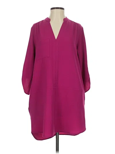 Pre-owned Lush Casual Dress In Burgundy