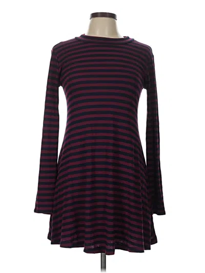 Pre-owned Lush Casual Dress In Burgundy