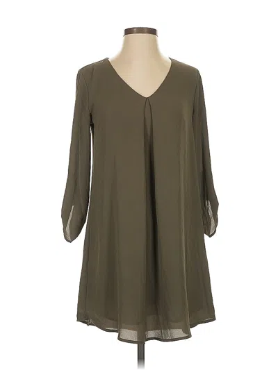 Pre-owned Lush Casual Dress In Green