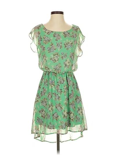 Pre-owned Lush Casual Dress In Green