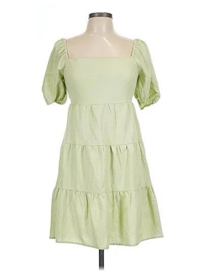 Pre-owned Lush Casual Dress In Green