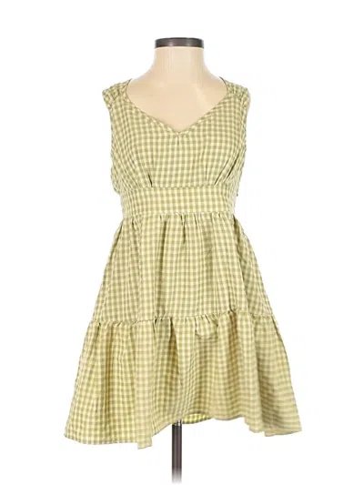 Pre-owned Lush Casual Dress In Green