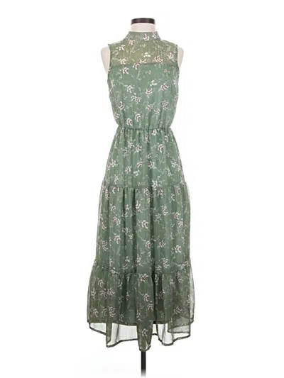 Pre-owned Lush Casual Dress In Green