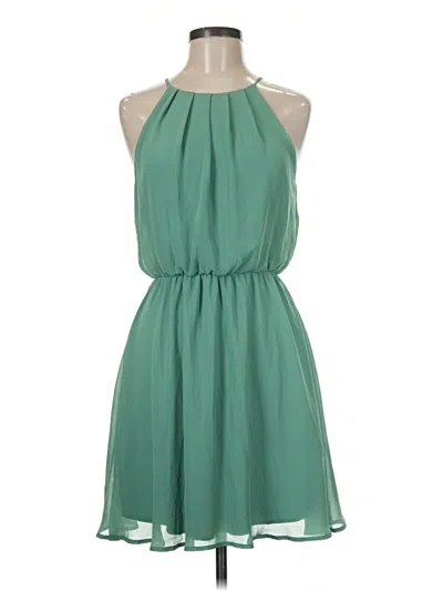 Pre-owned Lush Casual Dress In Green