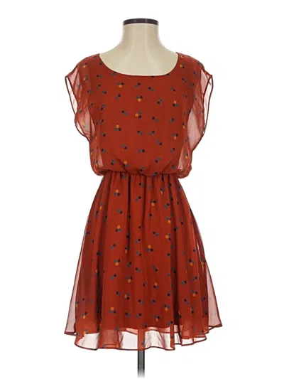Pre-owned Lush Casual Dress In Orange