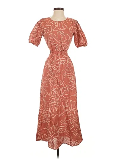 Pre-owned Lush Casual Dress In Orange