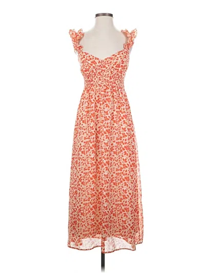 Pre-owned Lush Casual Dress In Orange
