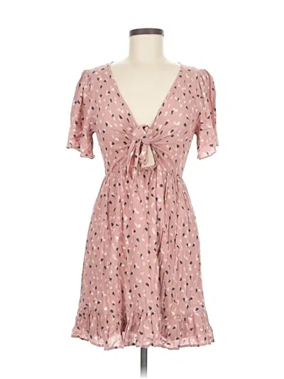 Pre-owned Lush Casual Dress In Pink