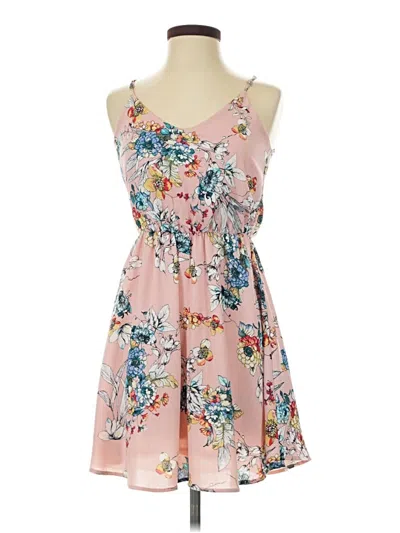 Pre-owned Lush Casual Dress In Pink