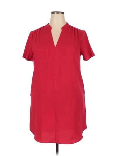 Lush Casual Dress In Red