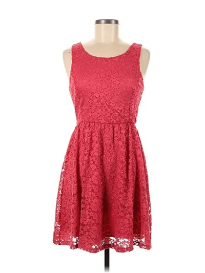 Pre-owned Lush Casual Dress In Red