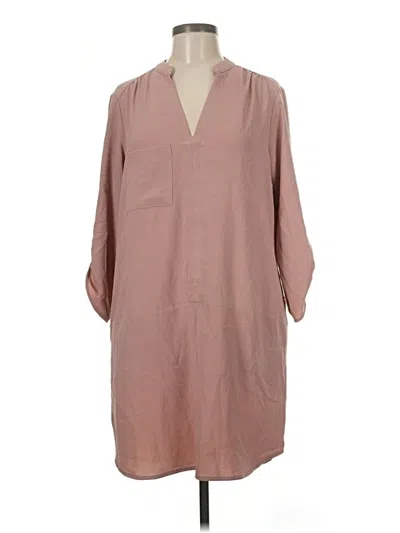 Pre-owned Lush Casual Dress In Tan