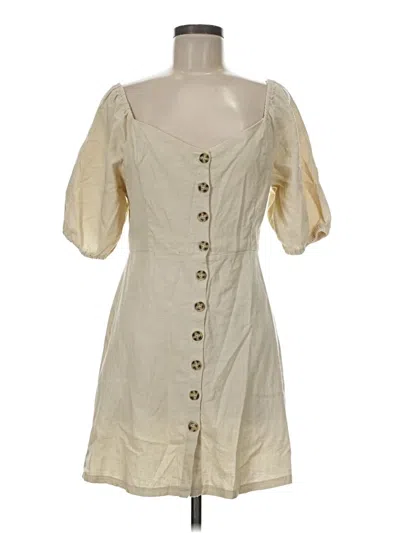 Pre-owned Lush Casual Dress In Tan