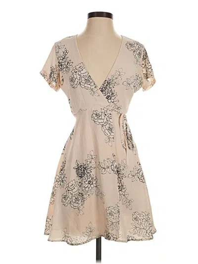 Pre-owned Lush Casual Dress In Tan
