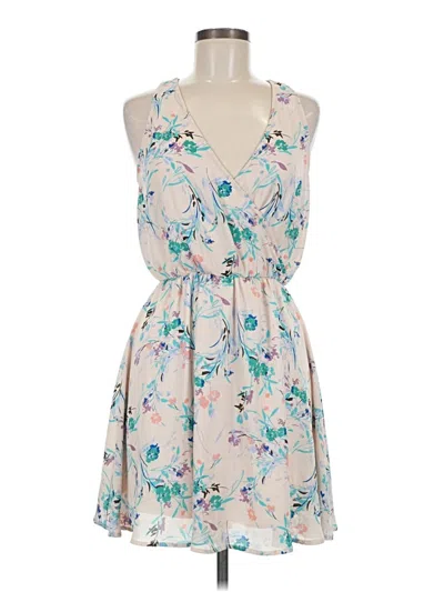 Pre-owned Lush Casual Dress In Tan