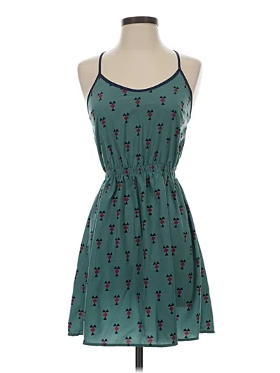 Pre-owned Lush Casual Dress In Teal