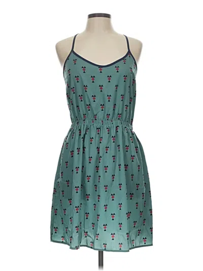 Pre-owned Lush Casual Dress In Teal