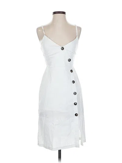 Pre-owned Lush Casual Dress In White