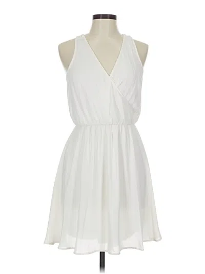 Pre-owned Lush Casual Dress In White