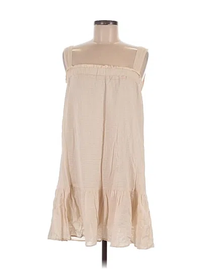 Pre-owned Lush Casual Dress In White