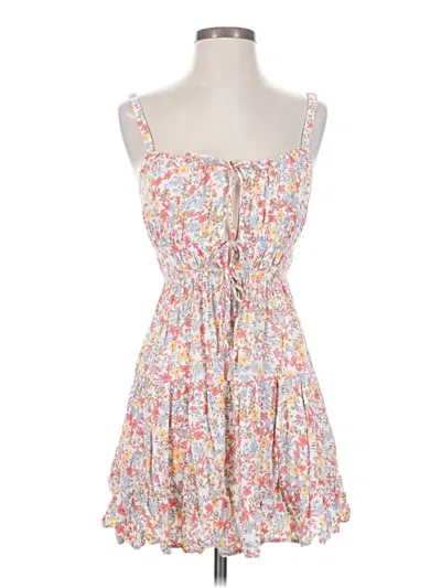 Pre-owned Lush Casual Dress In White