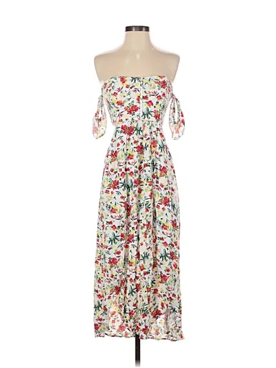 Pre-owned Lush Casual Dress In White