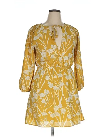Pre-owned Lush Casual Dress In Yellow
