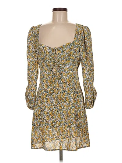 Pre-owned Lush Casual Dress In Yellow