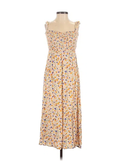 Pre-owned Lush Casual Dress In Yellow